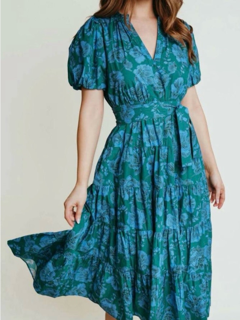 LaRoque Daphne Midi Dress in Road to Hana - Large - EUC - Picture 10 of 11